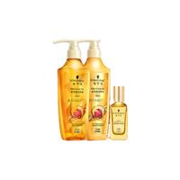 施华蔻（Schwarzkopf）施华蔻精油洗护套装（金纯洗发水400ml+护发素400ml+沐光瓶30ml） 莹亮洗发精油套装 830ml 3瓶