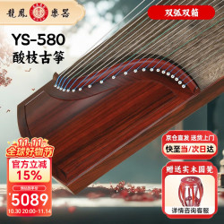 龙凤 古筝YS-580酸枝木素面双弧双箱古筝成人儿童初学者专业考级演奏