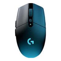  logitech/罗技 宏程 无线游戏鼠标+黑色全包防滑贴  G304黑色+黑色全包防滑贴
