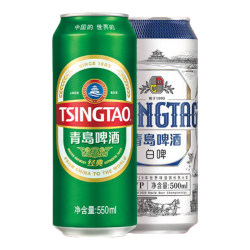 青岛啤酒 经典550ml×18罐+精酿白啤500ml×3罐