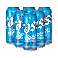 凯狮cass啤酒 韩国啤酒 LIGHT淡爽4度 经典黄啤酒500ml*6罐 500ml*6罐