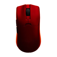 多彩（Delux）M800mini无线游戏鼠标电竞办公有线/蓝牙/2.4G三模PAW3395/3950无孔轻量化设计 M800mini Ultra【3950+光微动】红