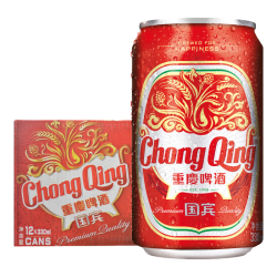 重慶啤酒 国宾 330mL 12罐 听装 330ml