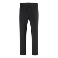 诺诗兰24加绒软壳裤三防科技弹力男女休闲长裤男女户外徒步登山 纯黑色-02E男 185