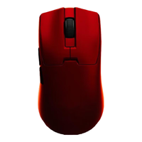 多彩（Delux）M800mini Pro无线游戏鼠标电竞办公有线/2.4G双模连接PAW3395轻量化无孔设计可充电 M800mini【3311+TTC机械】炽焰红