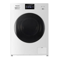 松下（Panasonic）滚筒洗衣机全自动家用10公斤大容量超薄变频 高温洗小件大件可洗耗材盒 白色XQG100-J105