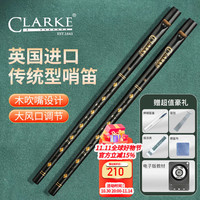 CLARKE 传统型哨笛克拉克爱尔兰锡笛D调英国凯尔特竖笛口笛乐器 +礼包
