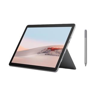 Microsoft 微软 Surface Go 2 手写笔套装 10.5英寸 Windows 10 二合一平板电脑(1920*1280dpi、奔腾金牌4425Y、8GB、128GB SSD、WiFi版、亮铂金、STV-00008)