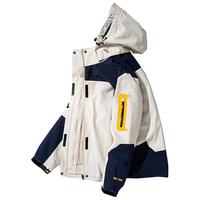 移动端、京东百亿补贴：JEEP SPIRIT 冲锋外套秋冬522 冲锋衣男款白色/单层 3XL