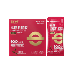 迈胜 咖啡因续航能量胶补充能量马拉松运动越野咖啡味40g*10袋/盒