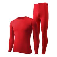 金利来男士保暖内衣男绵羊毛加绒加厚中高领冬季防寒发热秋衣秋裤套装 280g中厚063 XL