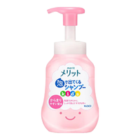 花王(KAO)日本原装进口Merit儿童泡沫洗发水蜜桃香300ml *2瓶