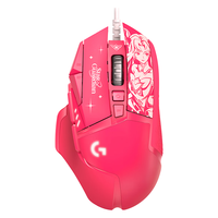  logitech/罗技 RGB电竞 有线游戏鼠标套装+电脑包  红色