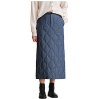 旅途原品 （ltyp）新国标95白鸭绒牛仔羽绒半身裙 保暖中长款半裙女冬 星空蓝 M