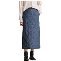 旅途原品 （ltyp）新国标95白鸭绒牛仔羽绒半身裙 保暖中长款半裙女冬 星空蓝 L