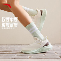 安踏 沐风丨轻质跑鞋女2025秋季网面透气回弹舒适透气运动鞋休闲鞋