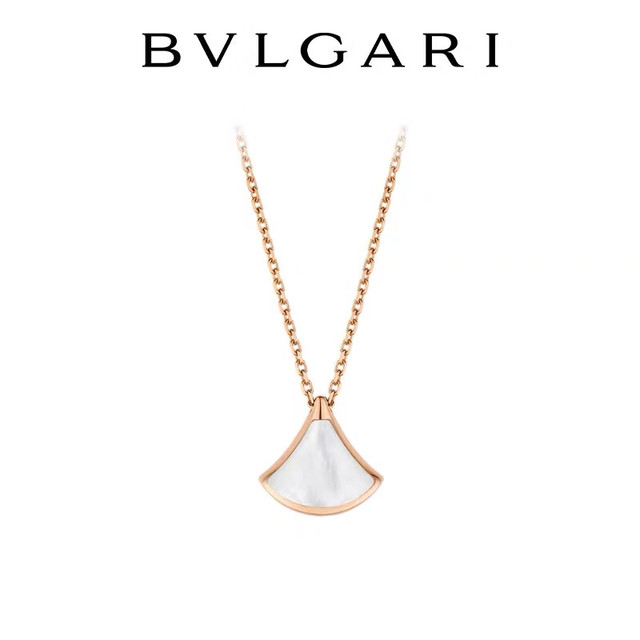 BVLGARI 宝格丽 DIVAS’ DREAM系列 母贝扇子吊坠项链 361782
