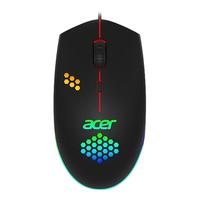 acer 宏碁 暗影骑士 有线游戏电竞鼠标 RGB流光 1600DPI可调 黑