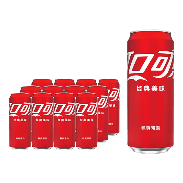 可口可乐 碳酸饮料 经典摩登罐汽水330ml 12罐整箱装 雪碧 芬达 可乐含糖 330ml 12瓶