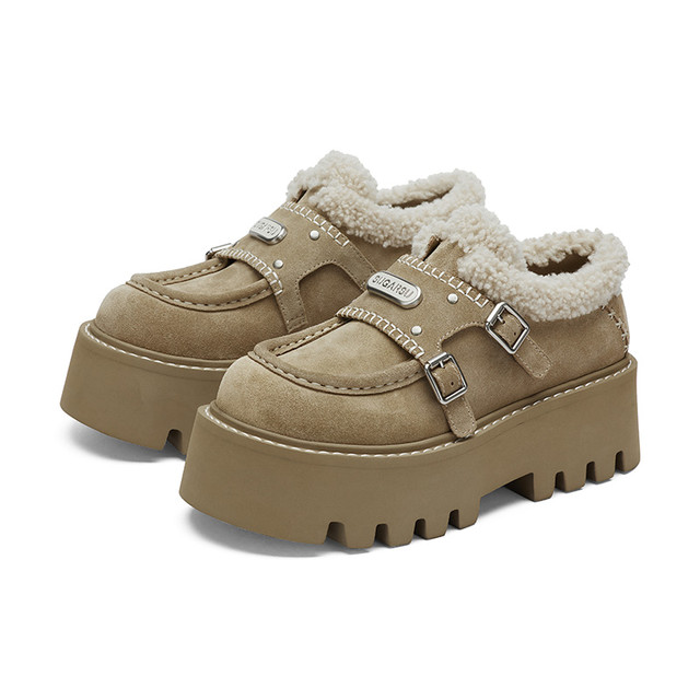 SugarSu 酥履 田曦薇同款 女士松糕厚底增高休闲单鞋 24FW-1959