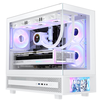 Thermaltake(Tt)钢影透S-M PRO 屏显版 海景房机箱 电脑主机 白色(6寸显示屏/M-ATX主板/支持360水冷) 钢影透S-M PRO - 6寸大屏 白