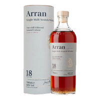 艾伦(Arran) 艾伦Arran 单一麦芽威士忌700ml 苏格兰 原装进口 洋酒 艾伦18年单一麦芽威士忌