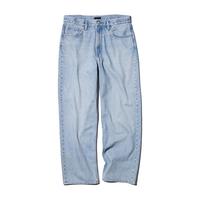 优衣库男装女装宽松直筒牛仔裤/水洗产品休闲长裤裤子482864 63 天蓝色 33 /175/84A