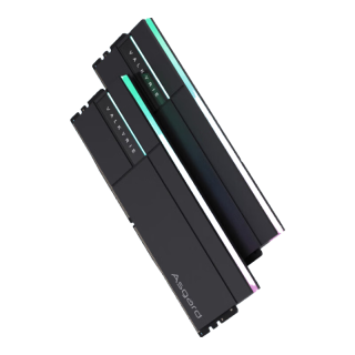 阿斯加特 女武神·瓦尔基里Ⅱ代 DDR5 6000 C28 32GB(16Gx2) 极夜黑 RGB灯条