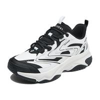 斯凯奇(Skechers)漫月鞋女鞋春季潮流厚底老爹鞋增高休闲鞋户外百搭运动鞋177592 白色/黑色/WBK 38.5