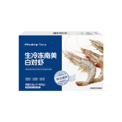 One's Member 1号会员店 大号厄瓜多尔冻南美白对虾 3斤 (31-40只/KG)