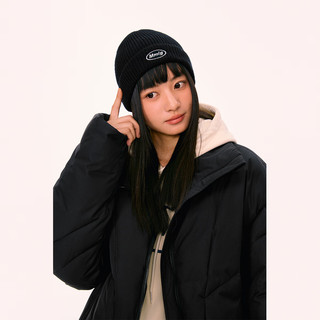 Mmlg 87mm 2025年经典logo绣花针织帽女潮感亮色百搭时尚帽子 灰色 49