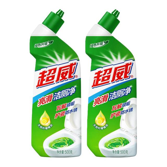 超威 亮滑洁厕灵500g*2瓶 卫生间浴室厕所马桶清洁剂 柠檬香氛洁厕液