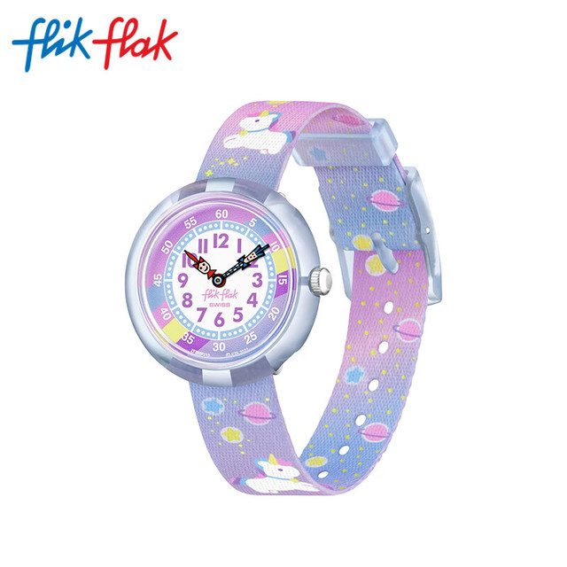 swatch Flik Flak 儿童手表 抱抱独角兽 ZFBNP213