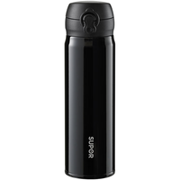 苏泊尔保温杯316L不锈钢商务茶水分离水杯便携杯子男女士车载500ml 曜石黑 500ml