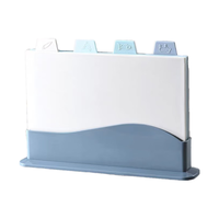 创木工房 菜板家用厨房分类切菜板套装户外砧板生熟板塑料切肉水果板辅食砧板套装 北欧蓝分类菜板