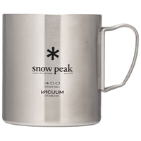 Snow Peak雪峰露营保温保冷隔热 不锈钢真空马克杯 450ml MG-214 MG-214 不锈钢真空马克杯 450m