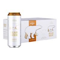 88VIP：豪铂熊 小麦白啤酒500ml*24听整箱装