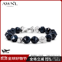 瑞典奥锘 AWNL 须弥星辰北欧M陨石手链 鹰眼石 L码