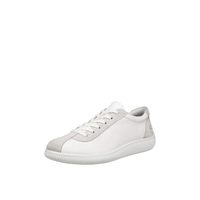 ECCO 爱步 女性 Soft Zero 系带 时尚运动鞋 WhiteShadow White 尺码7-7.5