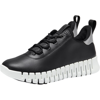 爱步（ECCO）休闲鞋女 夏季时尚简约软底轻运动徒步鞋 灵动系列218203 黑色/浅灰色21820360719 37