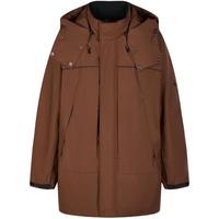 速写 男装秋冬休闲宽松羽绒服连帽保暖户外感外套