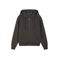 速写 男装秋冬宽松卫衣连帽拉链开衫运动休闲运动感时尚外套潮