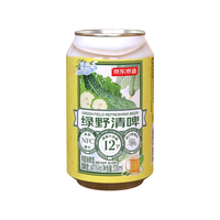京东京造 清甜爽口 果味精酿啤酒  绿野青啤果味 整箱装 330ml*12