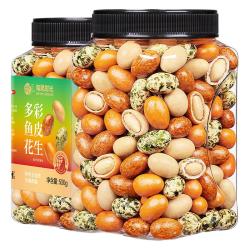 每果时光 即食鱼皮花生下酒菜4种口味