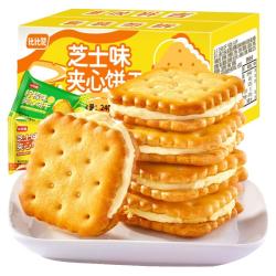 比比赞 芝士味夹心饼干240g