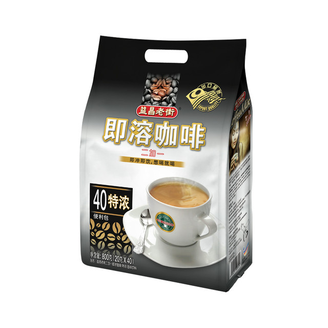 益昌老街 中度烘焙 二加一即溶咖啡 800g