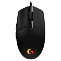  logitech/罗技 RGB炫光 有线游戏鼠标+鼠标垫  G102黑+桌垫