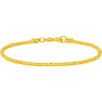 潮宏基传家宝蹦迪珠盘缠金足金古法黄金手链计价 约5.45g