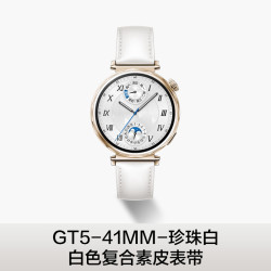华为 HUAWEI WATCH GT5 智能手表 41mm 湖光青 氟橡胶表带