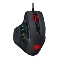  REDRAGON/红龙 15个可程按钮 有线游戏鼠标  黑色